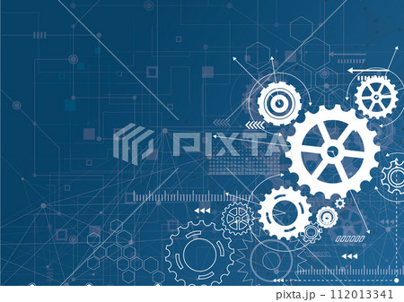 Abstract gear wheel mechanism background. Machine technology. Vector illustration Abstract gear wheel mechanism background. Machine technology. Vector illustration 112013341