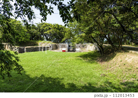 Panoramic view of Ershawan Battery in Keelung, Taiwan. better known as the Tenable Gate of the Sea, It was built during Taiwan's Qing era. Panoramic view of Ershawan Battery in Keelung, Taiwan. better known as the Tenable Gate of the Sea, It was built during Taiwan's Qing era. 112013453