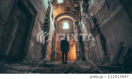 廃墟の風景	 112013947