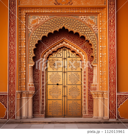 Ornamental door in India 112013961