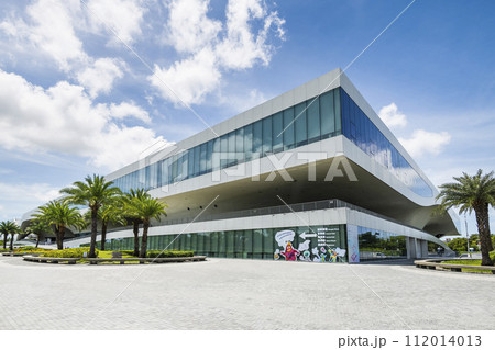 Building view of the National Kaohsiung Center for the Arts (Weiwuying) in Taiwan. The site was originally a military compound and was reconstructed as an arts center. 112014013