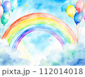 虹と風船と雲。 112014018