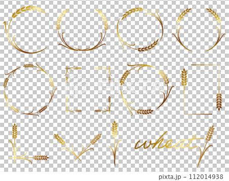 麦の飾り枠セット ゴールド 麦の飾り枠セット ゴールド 112014938