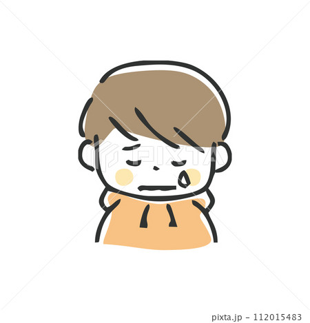 泣いている男の子のイラスト 泣いている男の子のイラスト 112015483
