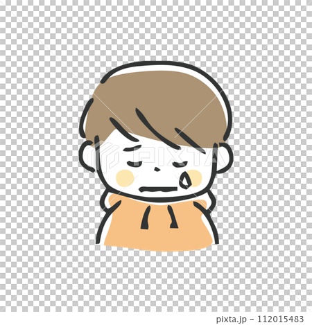 泣いている男の子のイラスト 泣いている男の子のイラスト 112015483