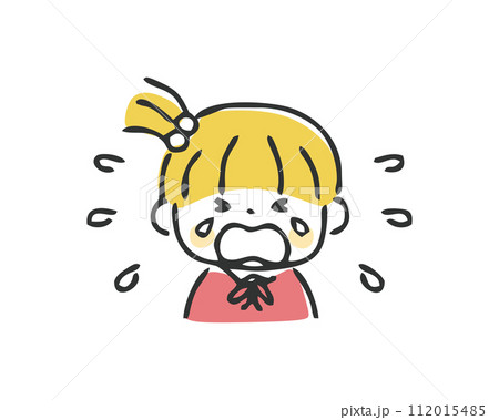 大泣きする女の子のイラスト 癇癪 大泣きする女の子のイラスト 癇癪 112015485