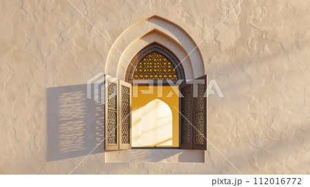 Arabic Style Open Window Arabic Style Open Window 112016772