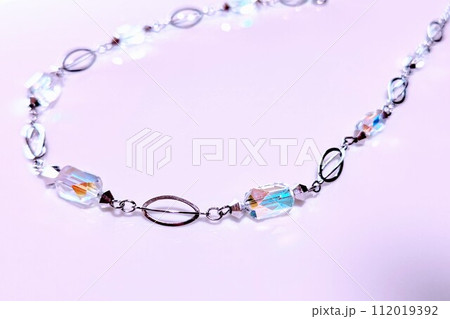 カラフルな水晶ネックレス 112019392