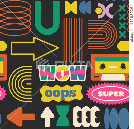 Bold Graphic Elements Retro Background Bold Graphic Elements Retro Background 112020264