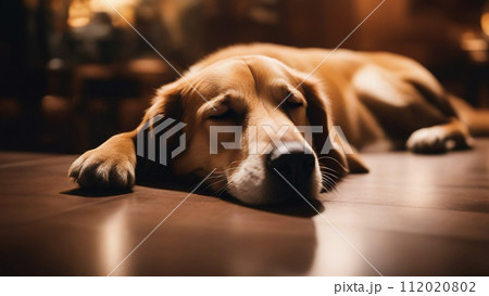 カフェに居る犬 112020802