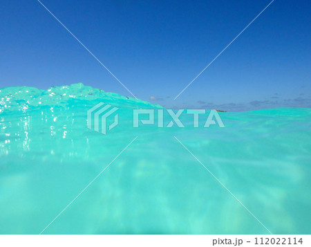 フランス領ポリネシア・タヒチ・ランギロア・ブルーラゴンの海中風景 112022114