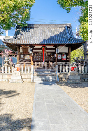大阪府門真市上島町の島頭天満宮　拝殿 112022733