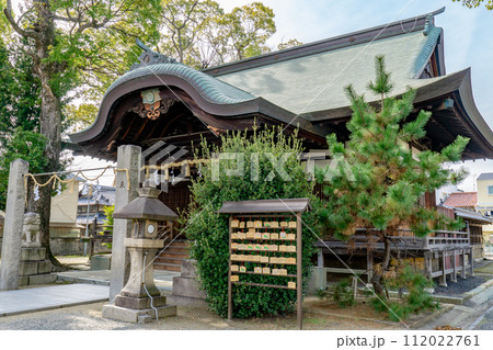 大阪府守口市金田町の津嶋部神社（安産育児の守護神）　拝殿 112022761
