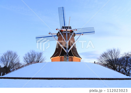 大胡ぐりーんふらわー牧場（雪化粧、ライトアップ） 112023023