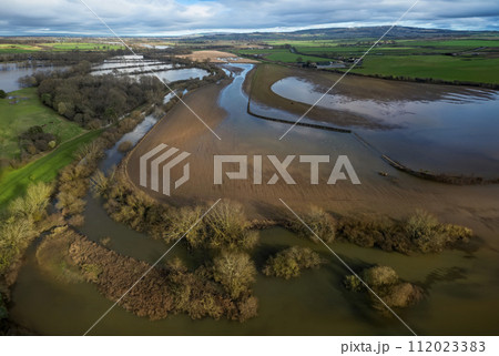 Flooded Farmland - North Yorkshire - United Kingdom Flooded Farmland - North Yorkshire - United Kingdom 112023383