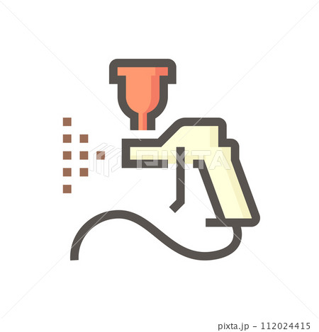 Car paint and repair service tool vector icon design, 48x48 pixel perfectand editable stroke. Car paint and repair service tool vector icon design, 48x48 pixel perfectand editable stroke. 112024415