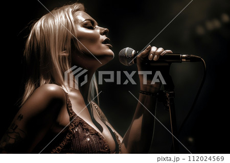 Soulful Female Vocalist Performing 112024569