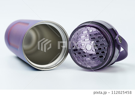Inside of open shaker bottle Inside of open shaker bottle 112025458