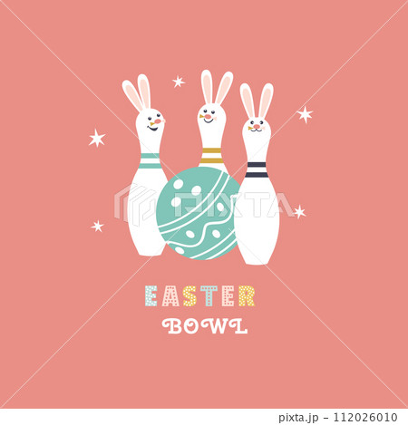 Easter Bowl festive event cute design vector icon 112026010