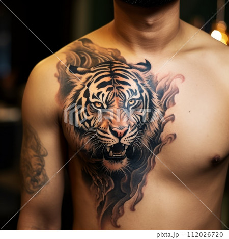 虎 剥製風 置物 tattoo 入墨 hot rod 【公式通販】