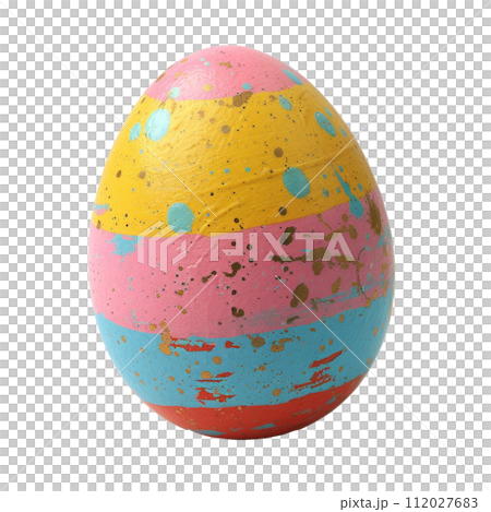 Easter egg close up isolated 112027683