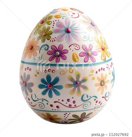 Easter egg close up isolated 112027692