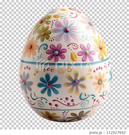Easter egg close up isolated 112027692