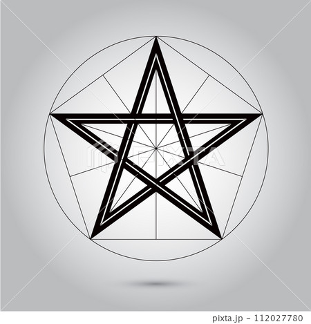 Abstract minimal black and white star for design Eps 10 stock photography illustration. Abstract minimal black and white star for design Eps 10 stock photography illustration. 112027780