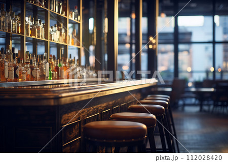 Elegant Repose: The Warmth of an Empty Bar Elegant Repose: The Warmth of an Empty Bar 112028420