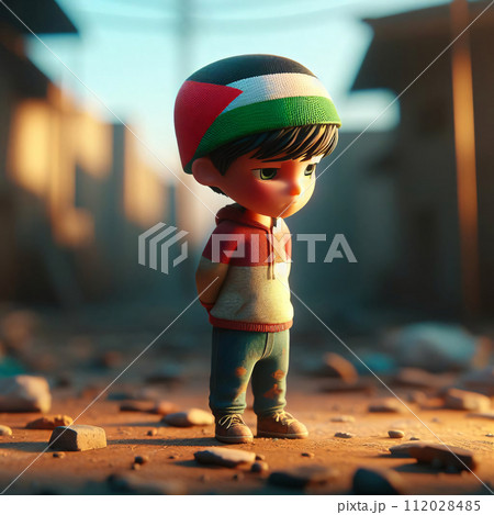 AI-generated content. 3D rendered boy in...のイラスト素材 [112028485] - PIXTA