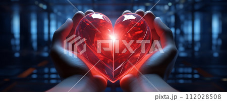 Hands holding a red heart. Concept health care, love, organ donation, world heart day, world health day, donation charity, national organ donor day, world mental health day Hands holding a red heart. Concept health care, love, organ donation, world heart day, world health day, donation charity, national organ donor day, world mental health day 112028508