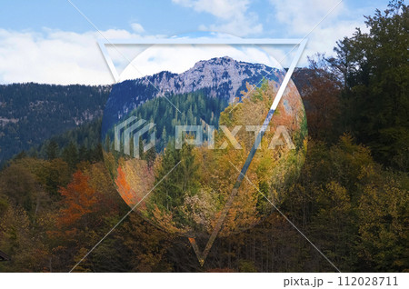 View from Berchtesgaden National Park, Berchtesgaden Alps, at Bavaria, Germany, Europe 112028711