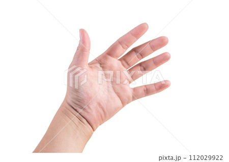 hand on isolated background clipping path hand on isolated background clipping path 112029922