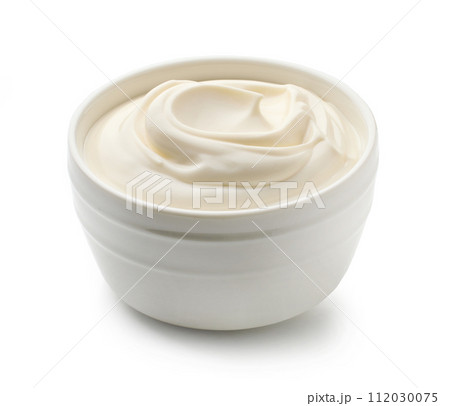 bowl of sour cream bowl of sour cream 112030075