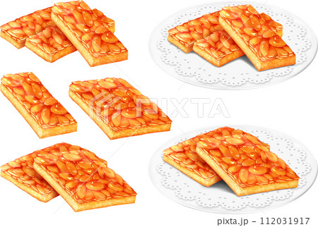 フロランタン 洋菓子 皿 レースペーパー セット フロランタン 洋菓子 皿 レースペーパー セット 112031917