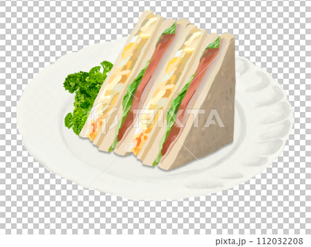 サンドイッチ（皿付き） 112032208