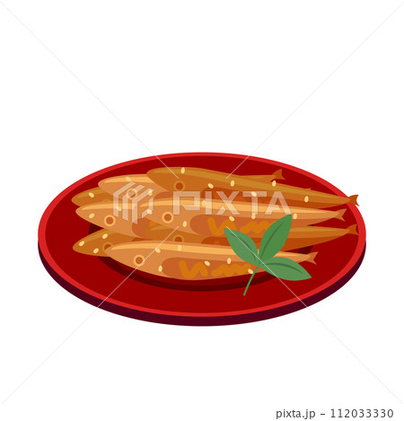 おせちの田作りのイラスト 112033330