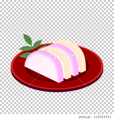 おせちのかまぼこのイラスト おせちのかまぼこのイラスト 112033331