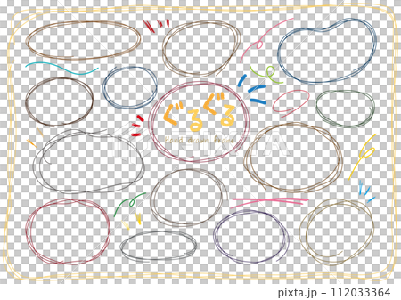 Guruguru pen touch graffiti line frame/dark color 112033364