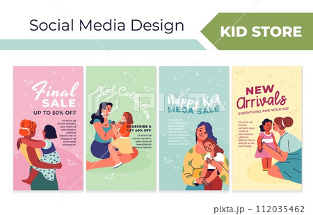 Network stories collection for kid store promo Network stories collection for kid store promo 112035462