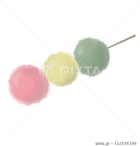 やさしいタッチの三色団子 112036198