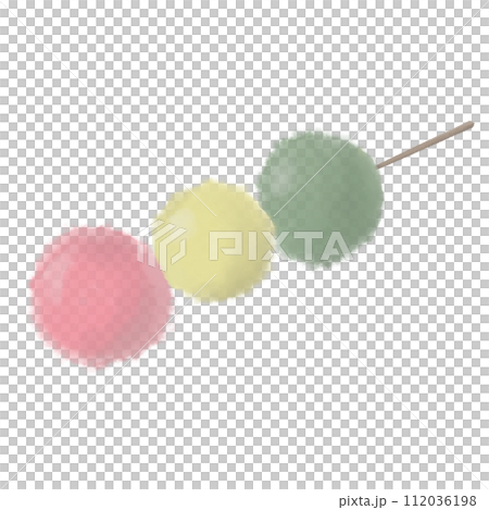 やさしいタッチの三色団子 112036198