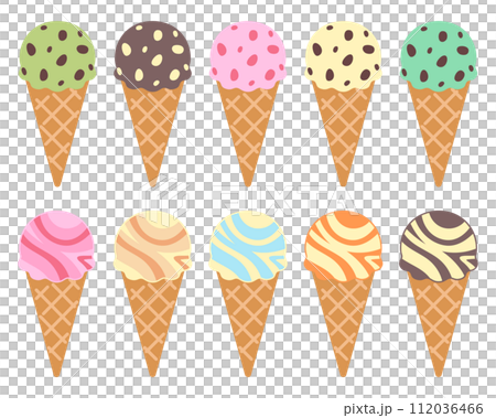 Ice cream illustration set 2 112036466