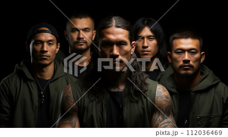 刺青・タトゥー・入れ墨の入った彫師・ギャング・半グレ・マフィア・犯罪組織・麻薬の密売人 112036469