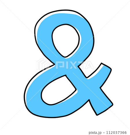 ゆるめシンプルなアンド　ベタ塗り 112037366