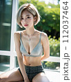 【AI画像】スタイルを維持する為にヨガをする若い女性 112037464