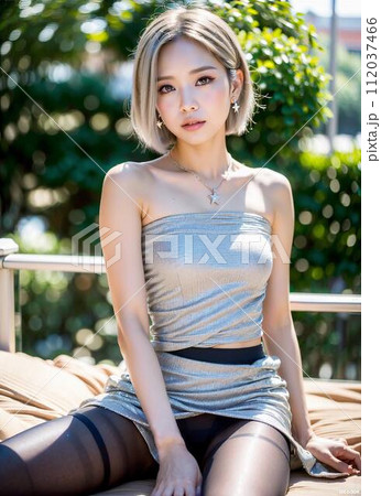 【AI画像】スタイルを維持する為にヨガをする若い女性 【AI画像】スタイルを維持する為にヨガをする若い女性 112037466
