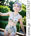 【AI画像】笑顔を振り撒く若い女性 112037637