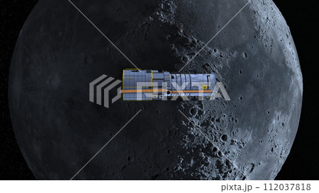 人工衛星と月 人工衛星と月 112037818