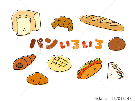 手描きパンのセット 112038142